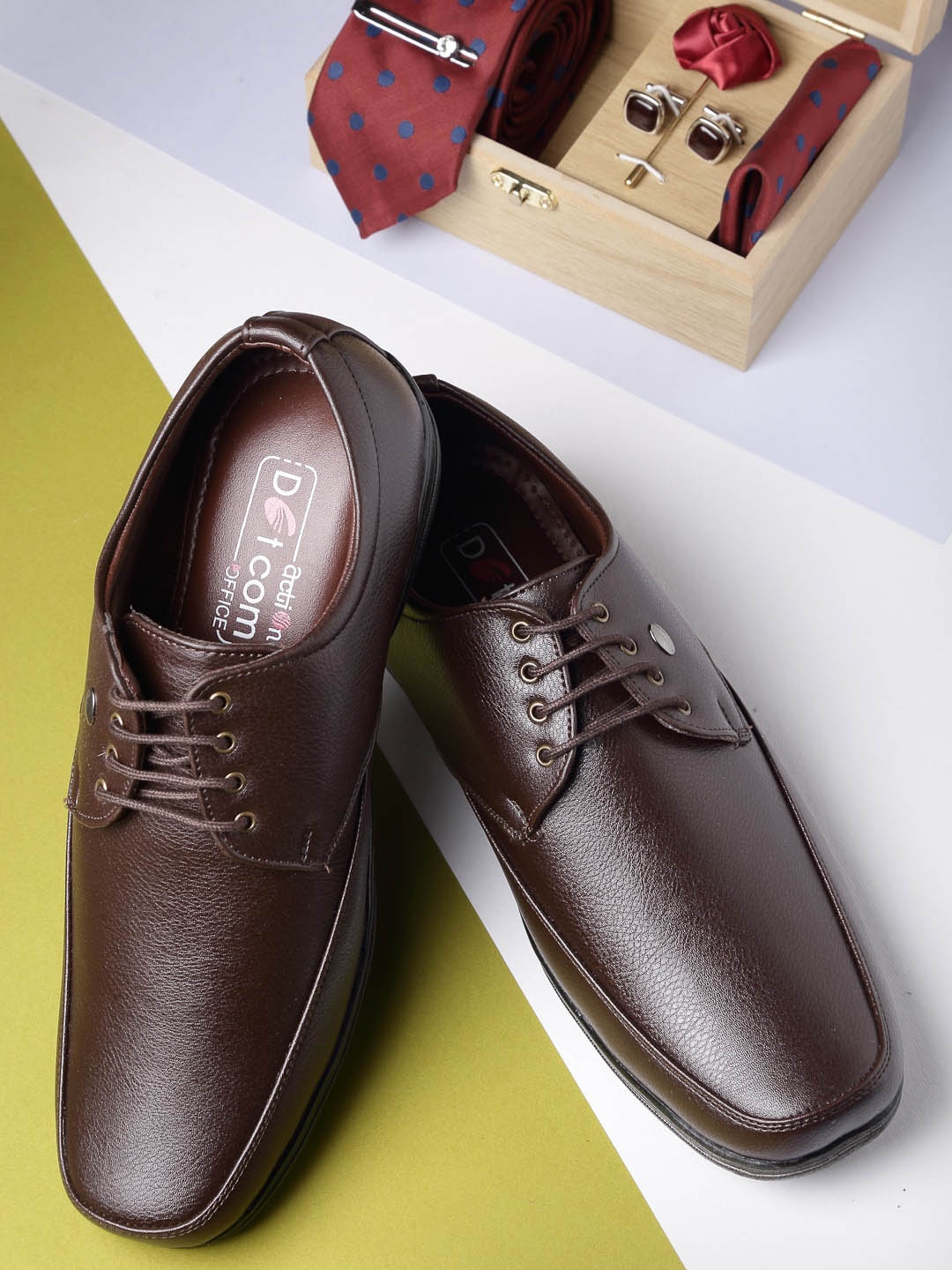 

Action Men Brown Solid Formal Derbys