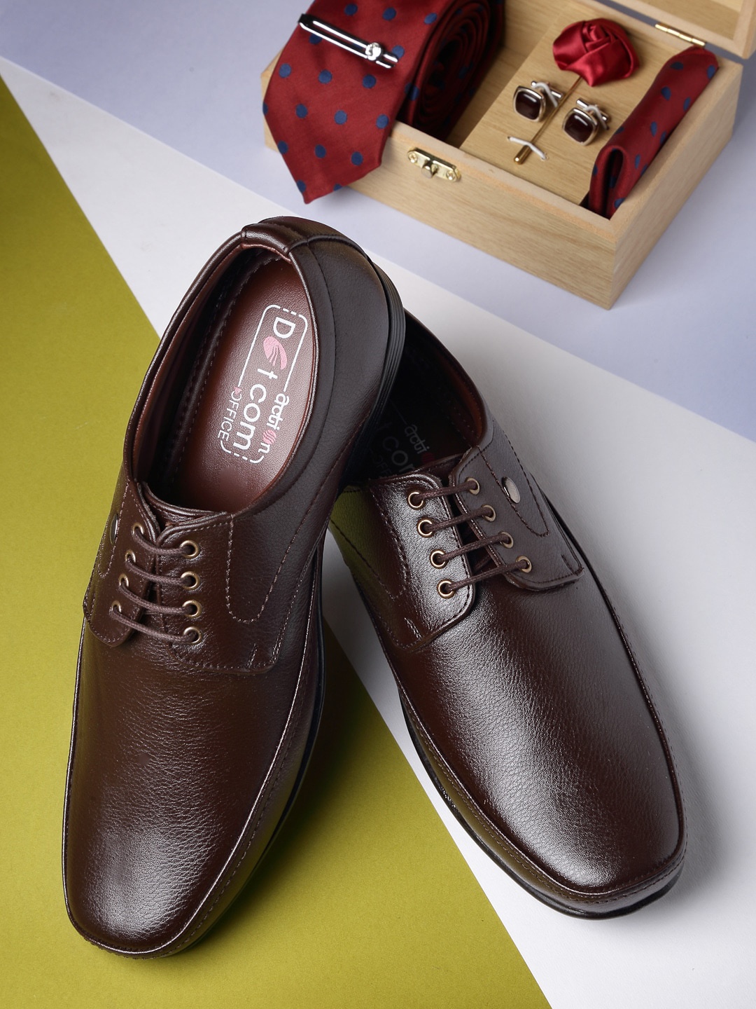

Action Men Brown Solid Formal Derbys