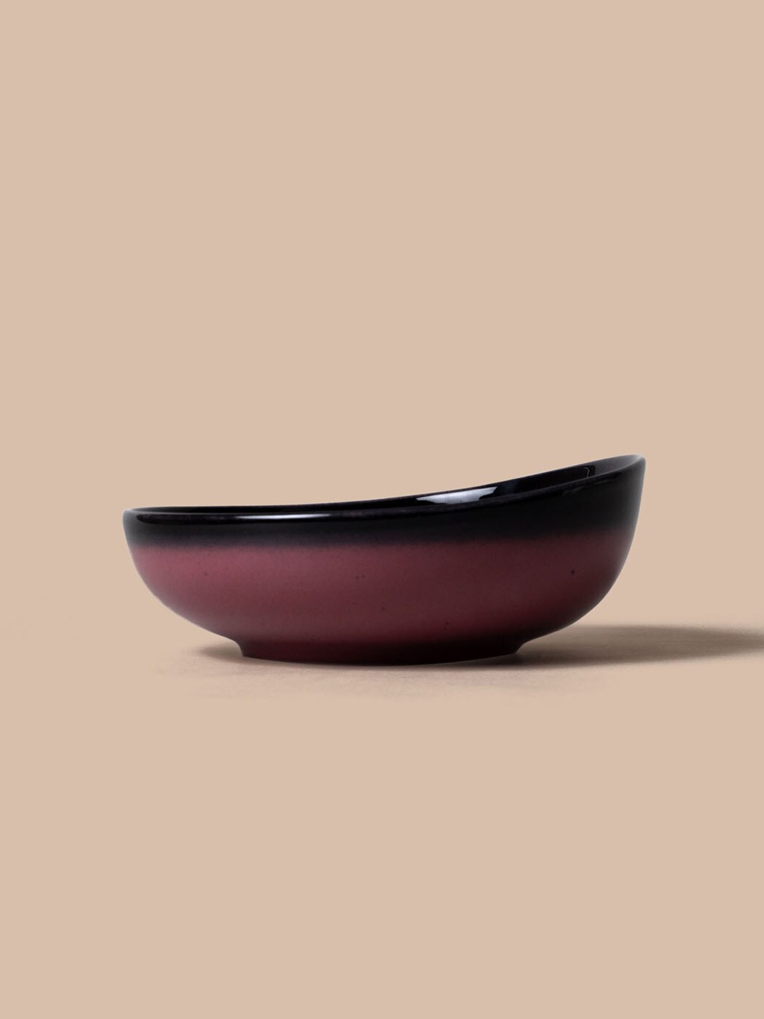 

SHAY Pink & Black 1 Pieces Porcelain Glossy Bowls 1160ml