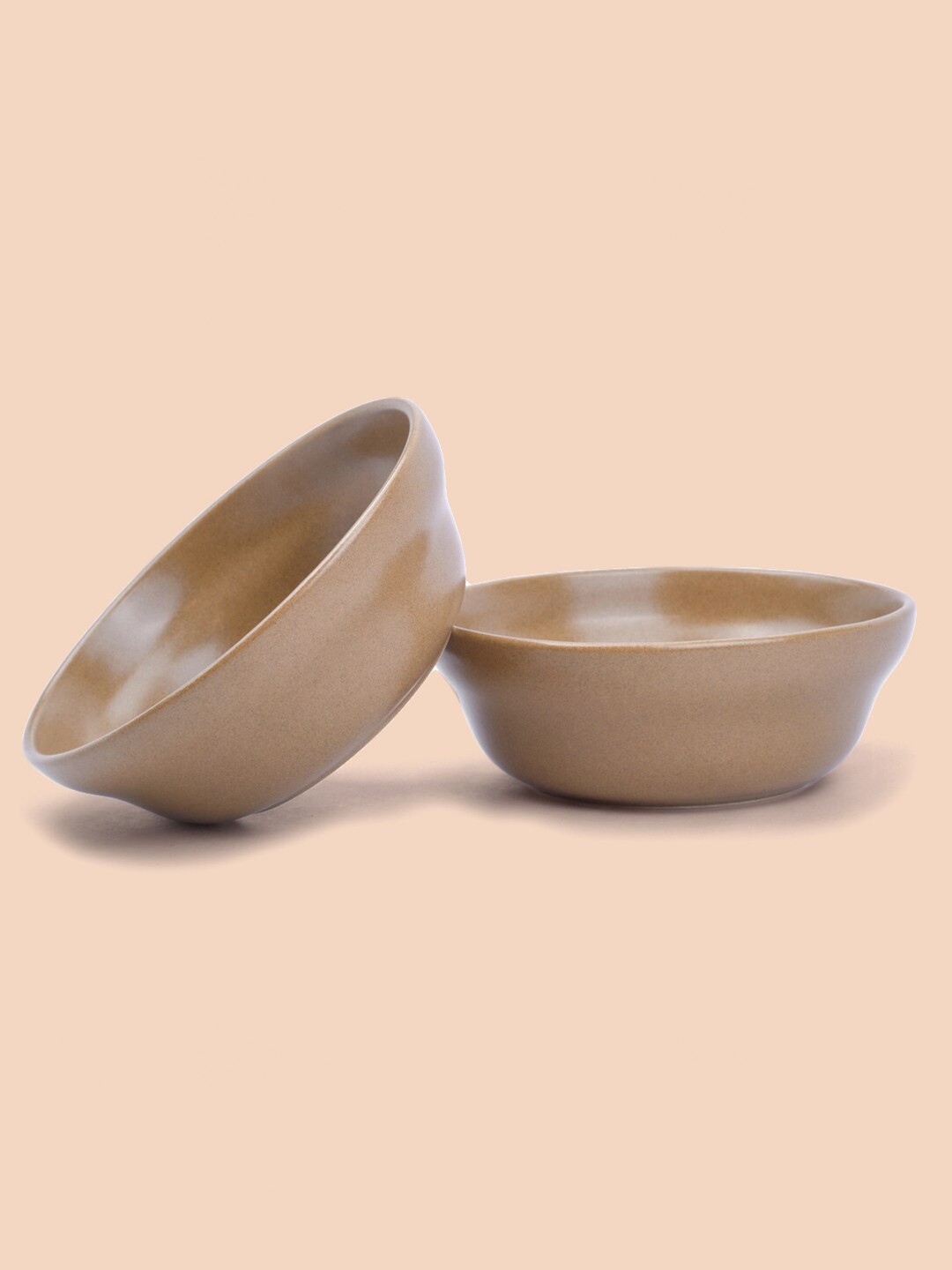 

SHAY Brown & 2 Pieces Porcelain Matte Bowls