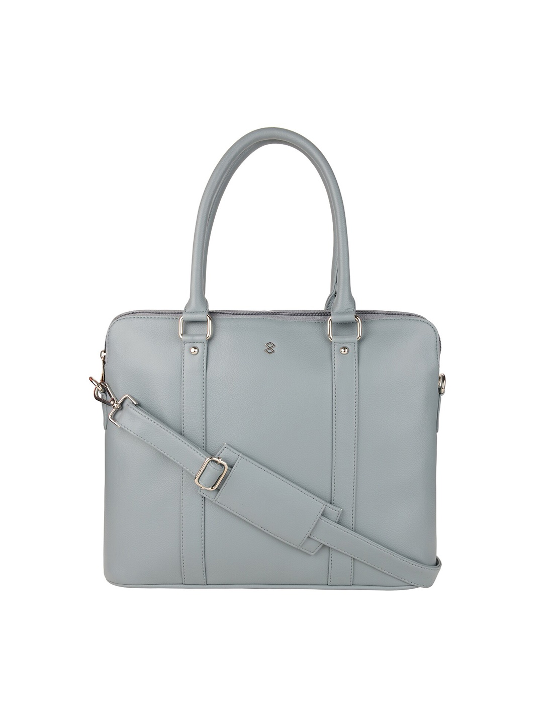 

HORRA Men Grey PU Solid 11' Laptop Bag