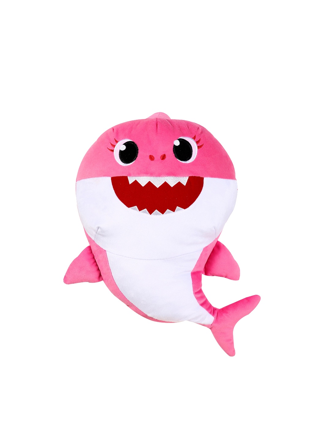 

pinkfong BABY SHARK Pink & White Baby Shark Plush Cuddle & Sing Soft Toy
