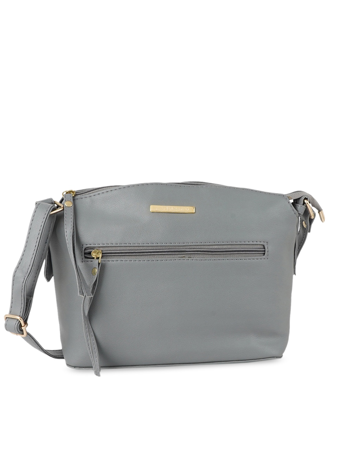

Lapis O Lupo Women Charcoal Grey Solid Structured Sling Bag