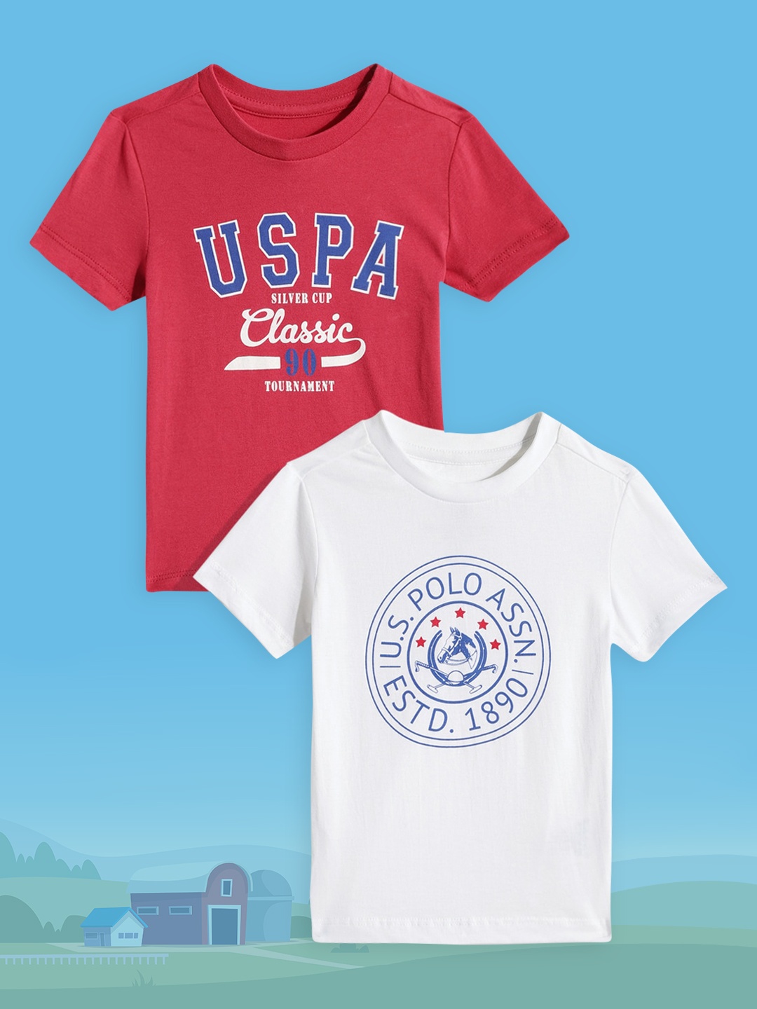 

U.S. Polo Assn. Kids Boys Assorted Pack 2 Printed T-shirts