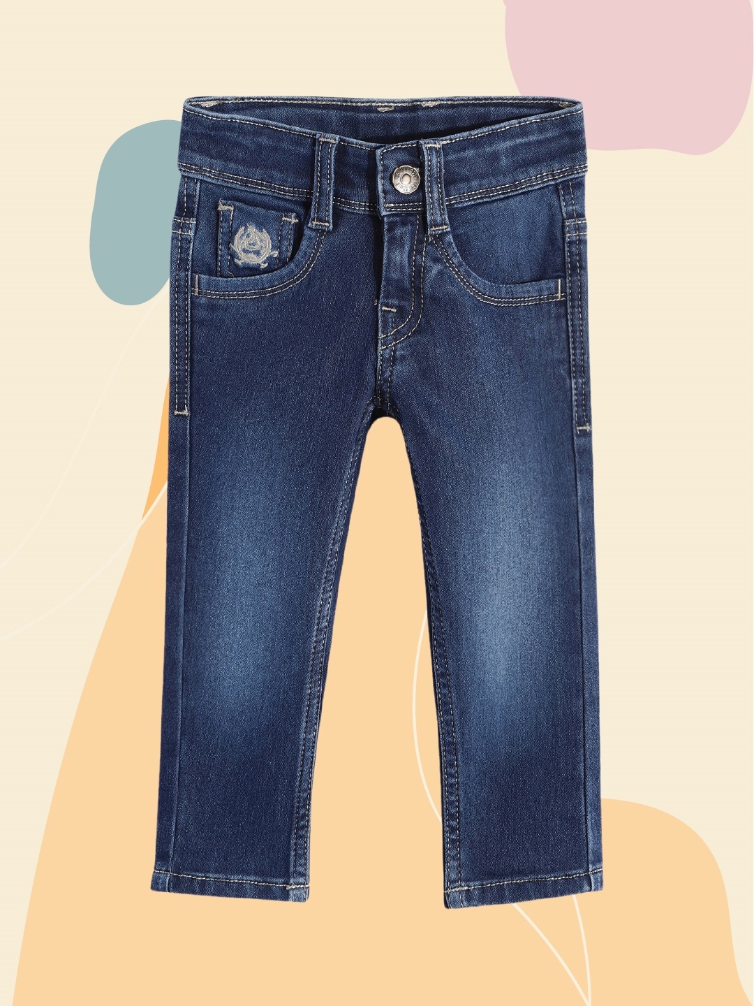 

U.S. Polo Assn. Kids Boys Blue Light Fade Stretchable Jeans