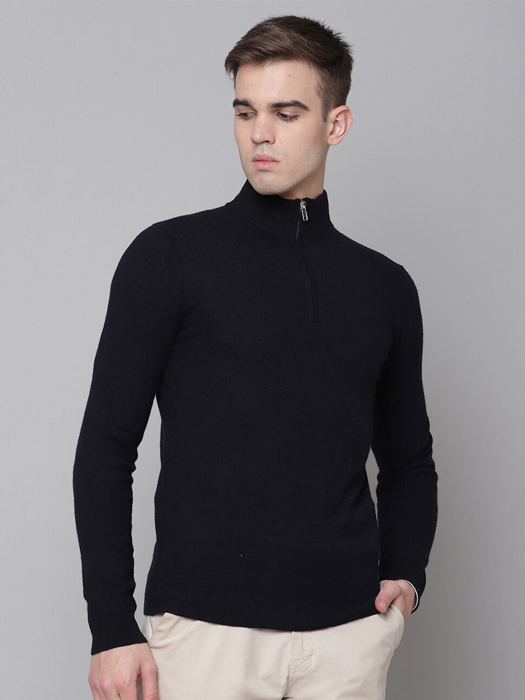 

Bruun & Stengade Men Navy Blue Pullover