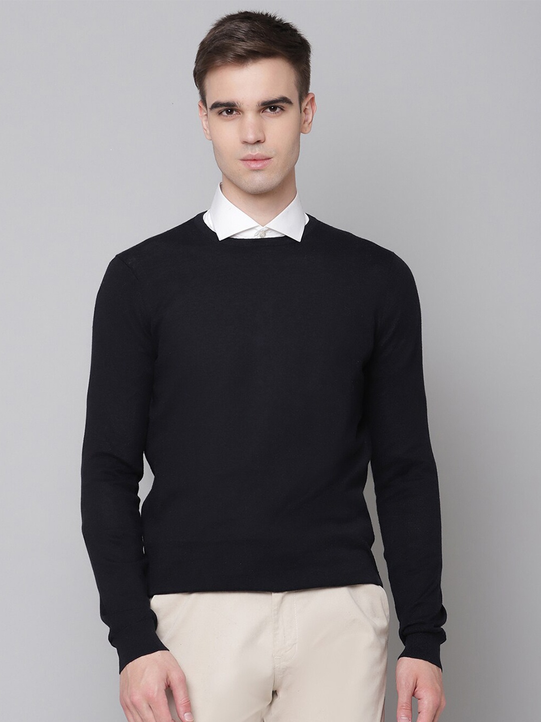 

Bruun & Stengade Men Navy Blue Pullover