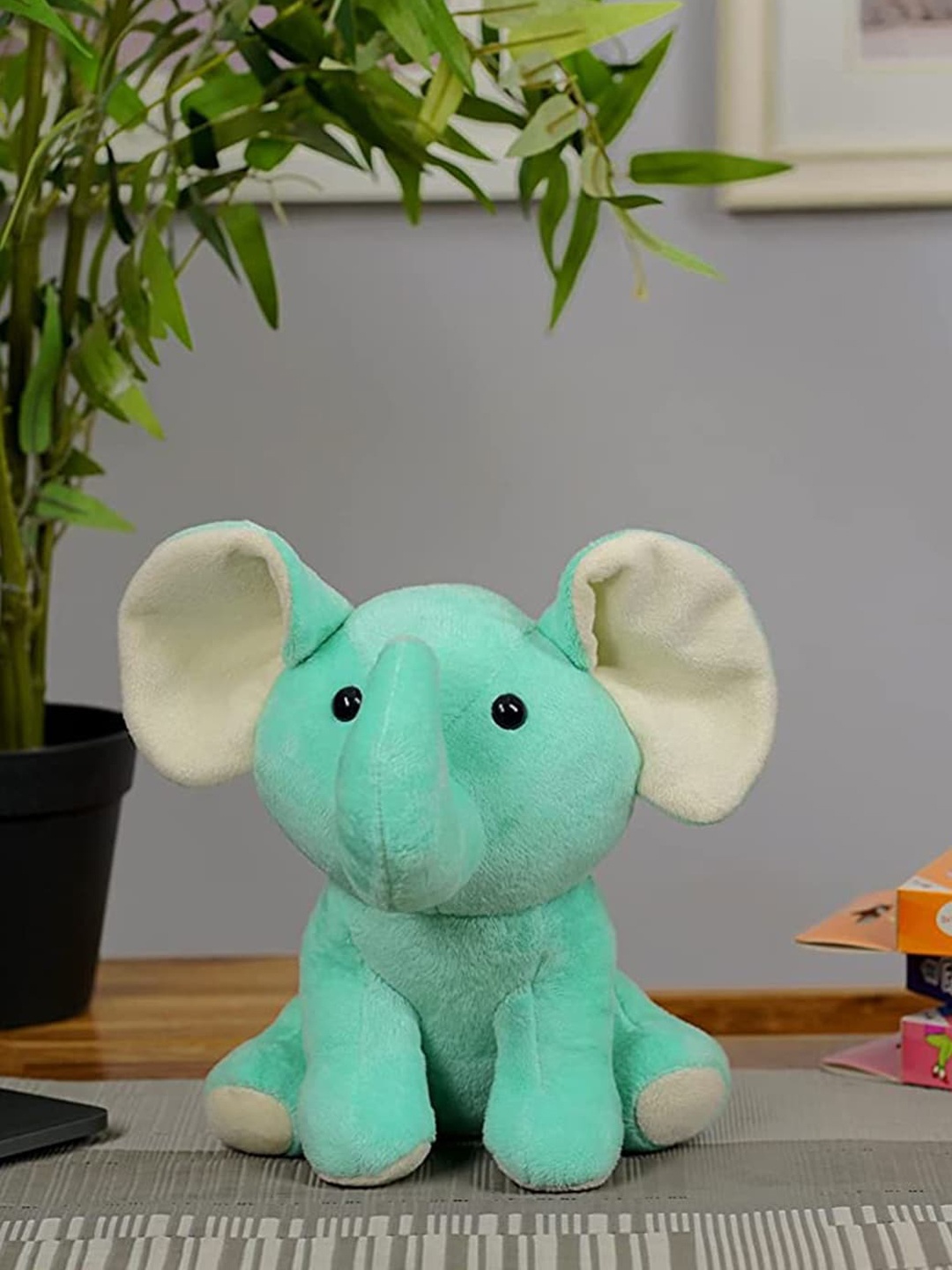 

FURRENDZ Kids Green Elephant Soft Toy