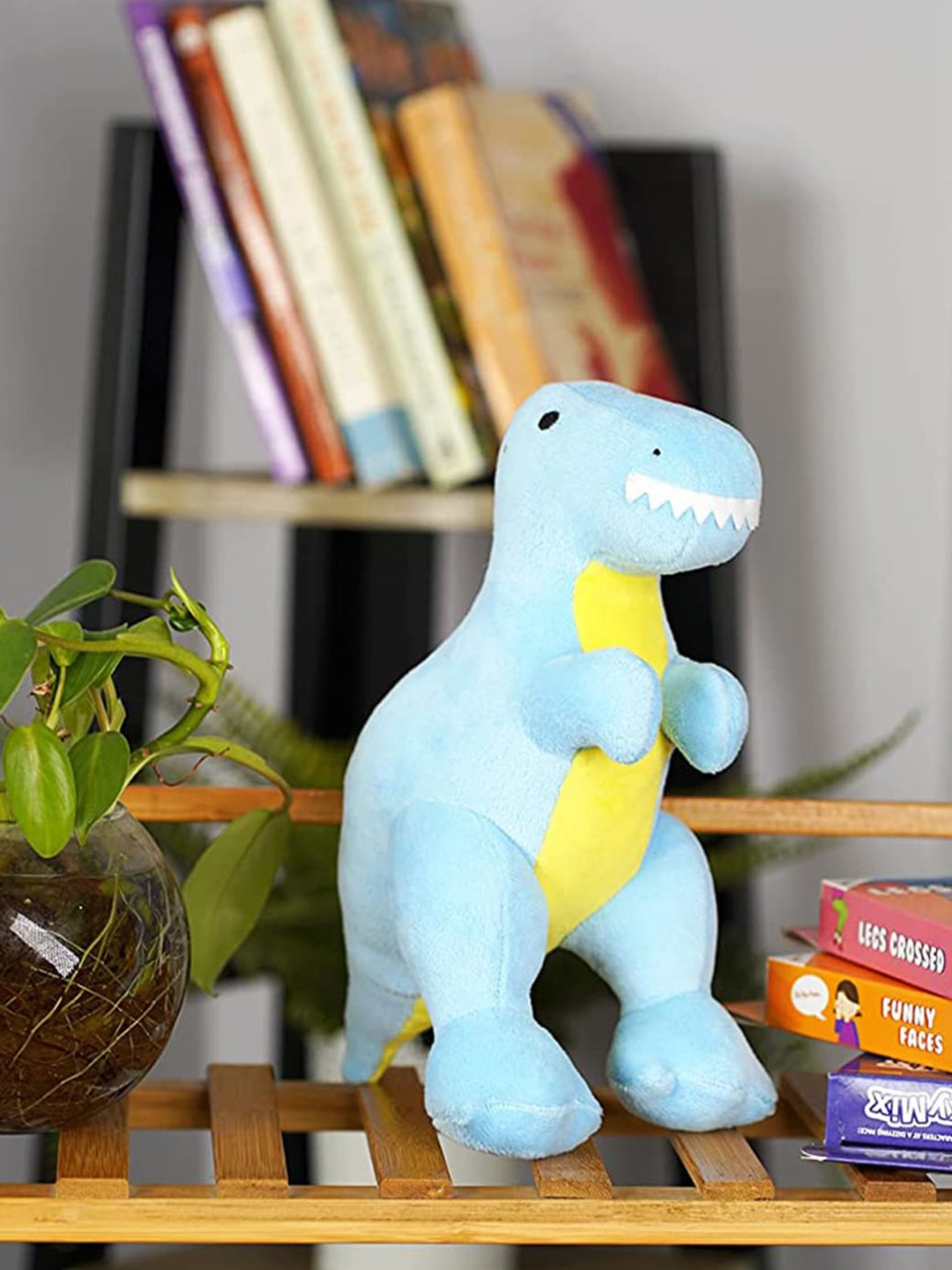 

FURRENDZ Unisex Kids Blue & Green Dashing Dino Soft Toy