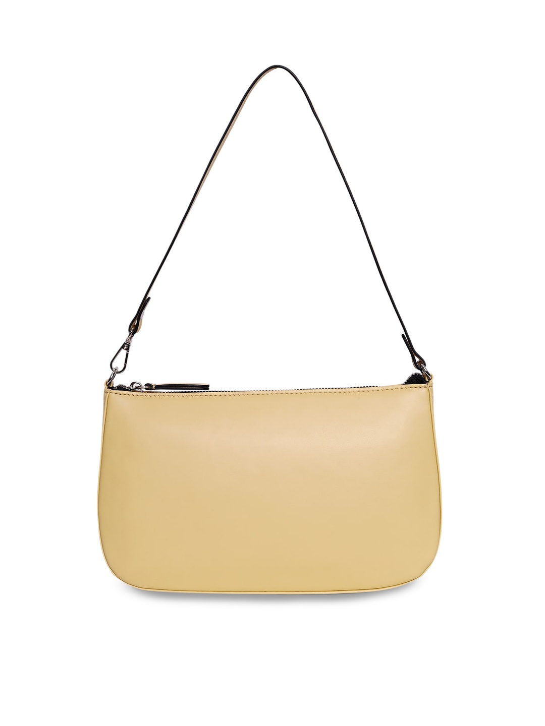 

Belwaba Yellow PU Structured Handheld Bag