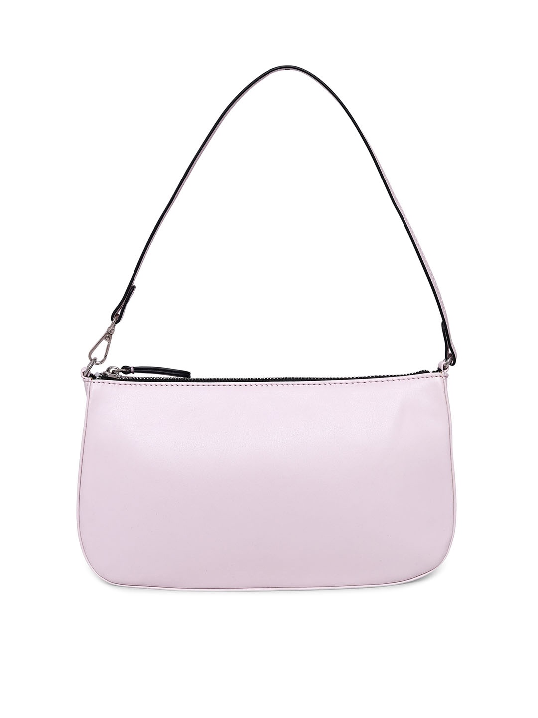 

Belwaba Women Lilac Solid Structured Baguette Bag, Purple