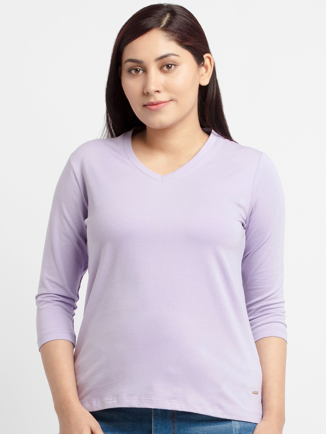 

Status Quo Women Purple Solid T-shirt