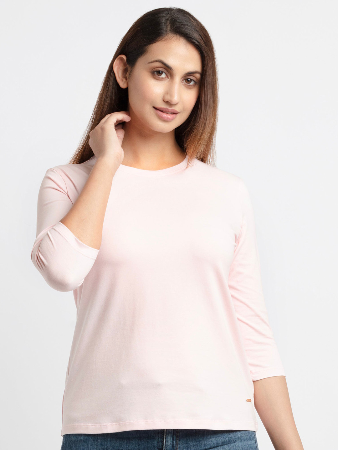 

Status Quo Women Pink Cotton T-shirt