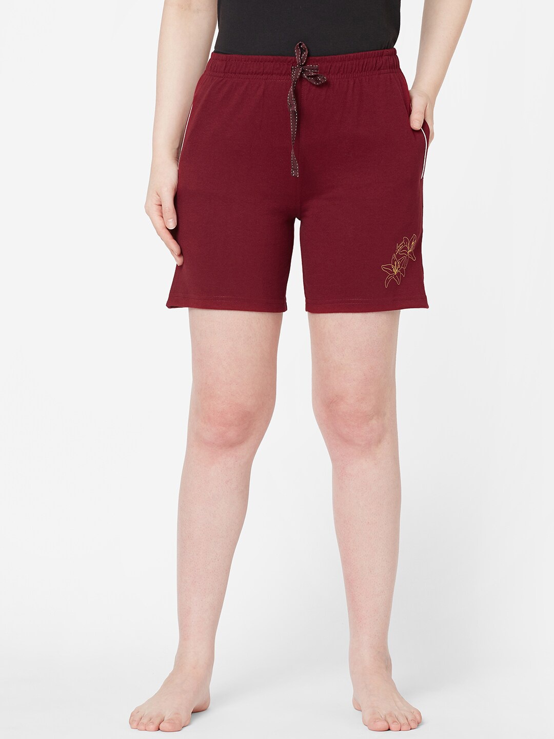 

Sweet Dreams Women Burgundy Lounge Shorts