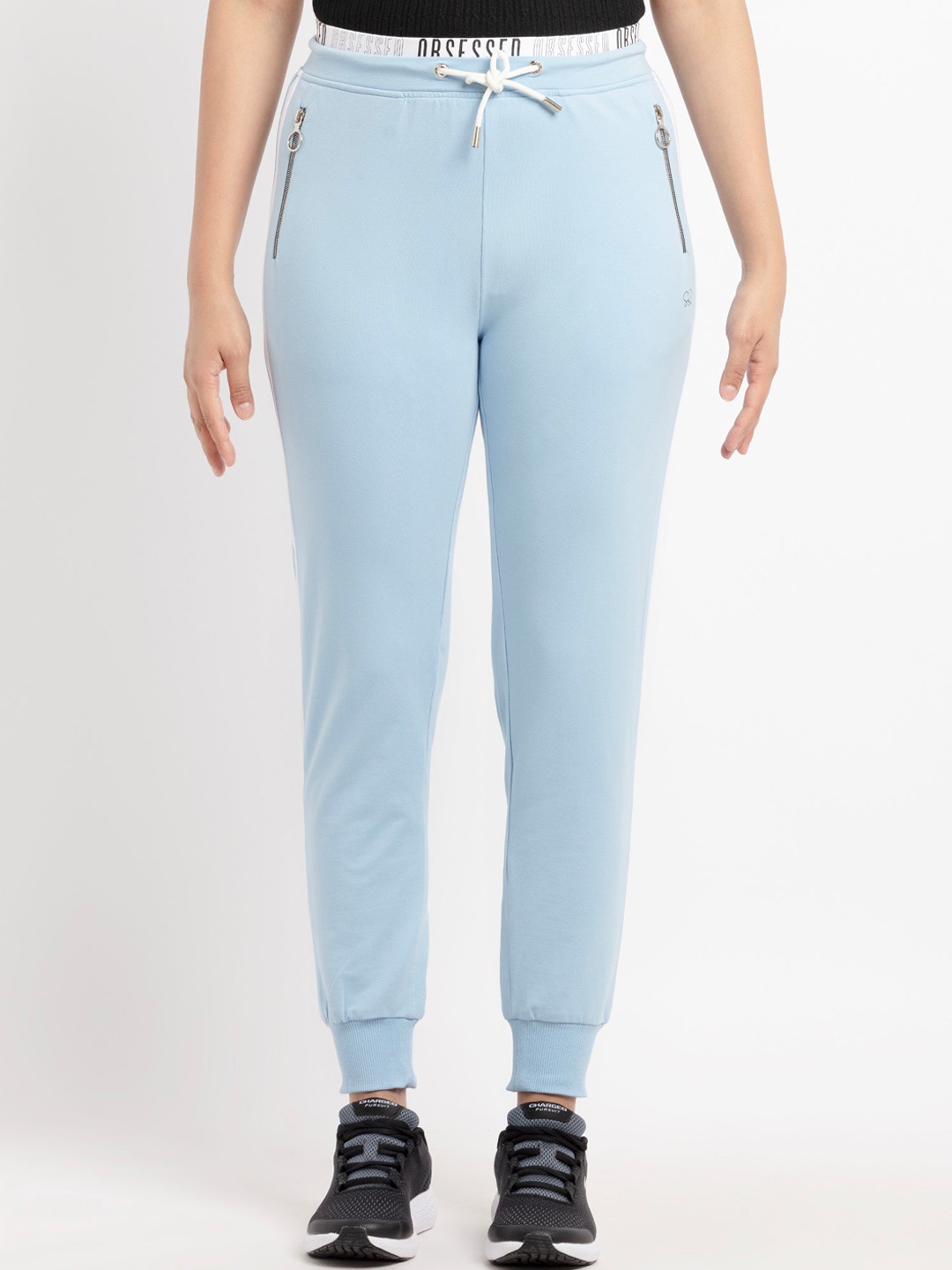 

Status Quo Women Blue Solid Joggers