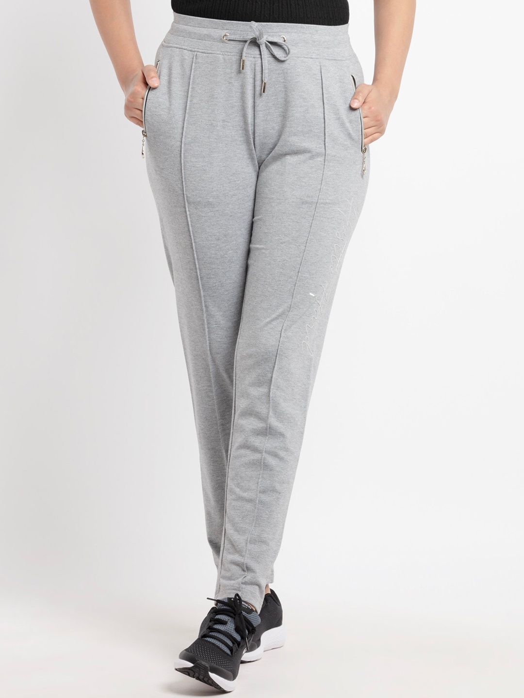 

Status Quo Women Grey Melange Track Pants