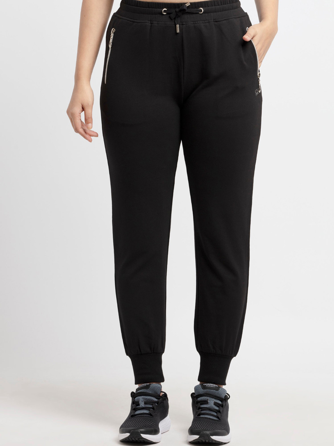 

Status Quo Women Black Solid Joggers