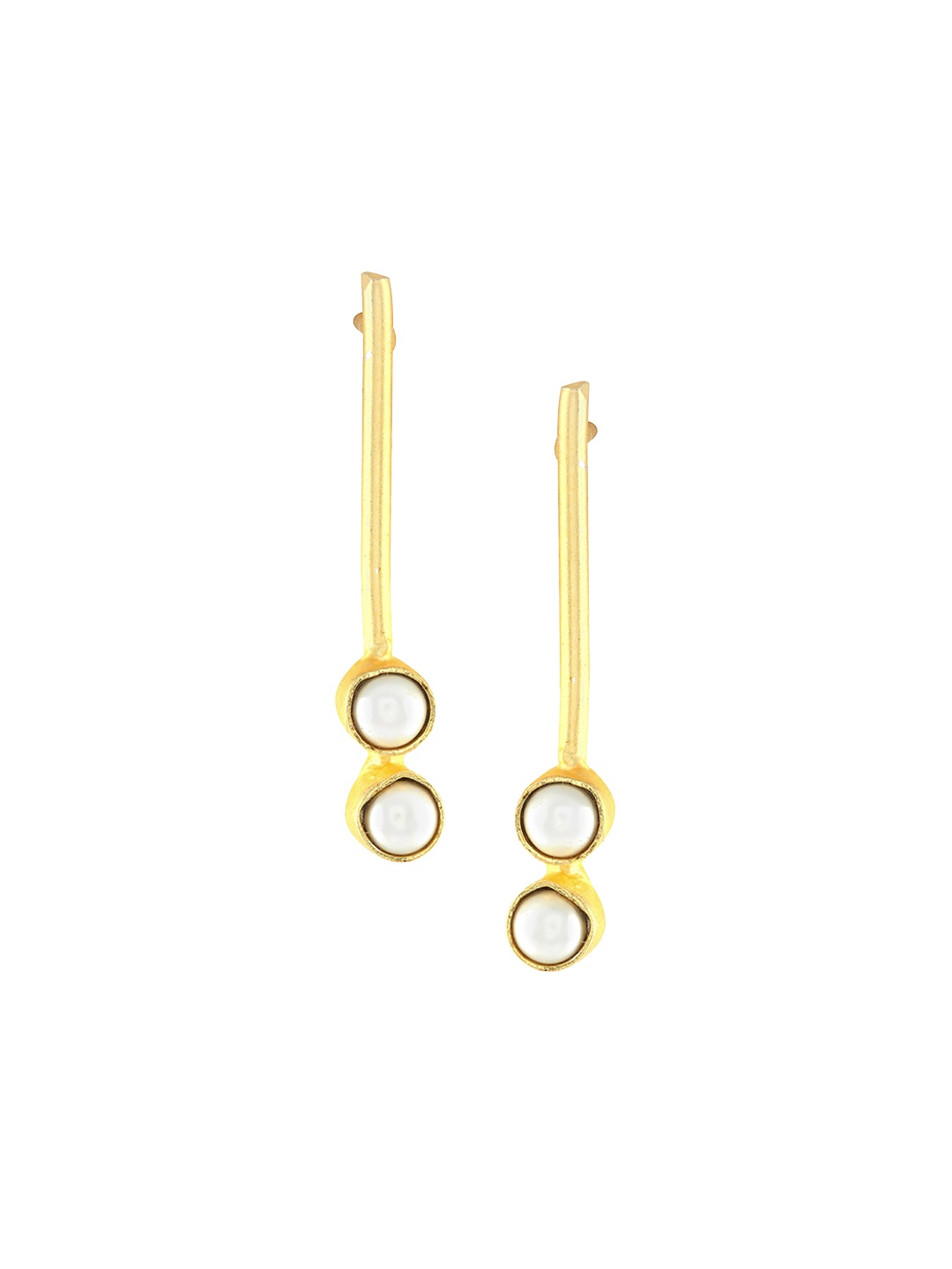 

EL REGALO Woman Gold-Toned Pearl Statement Earrings
