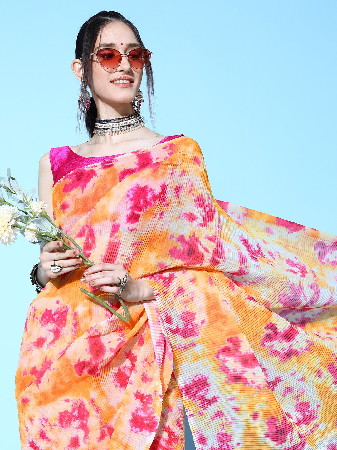 

Mitera Coral Saree