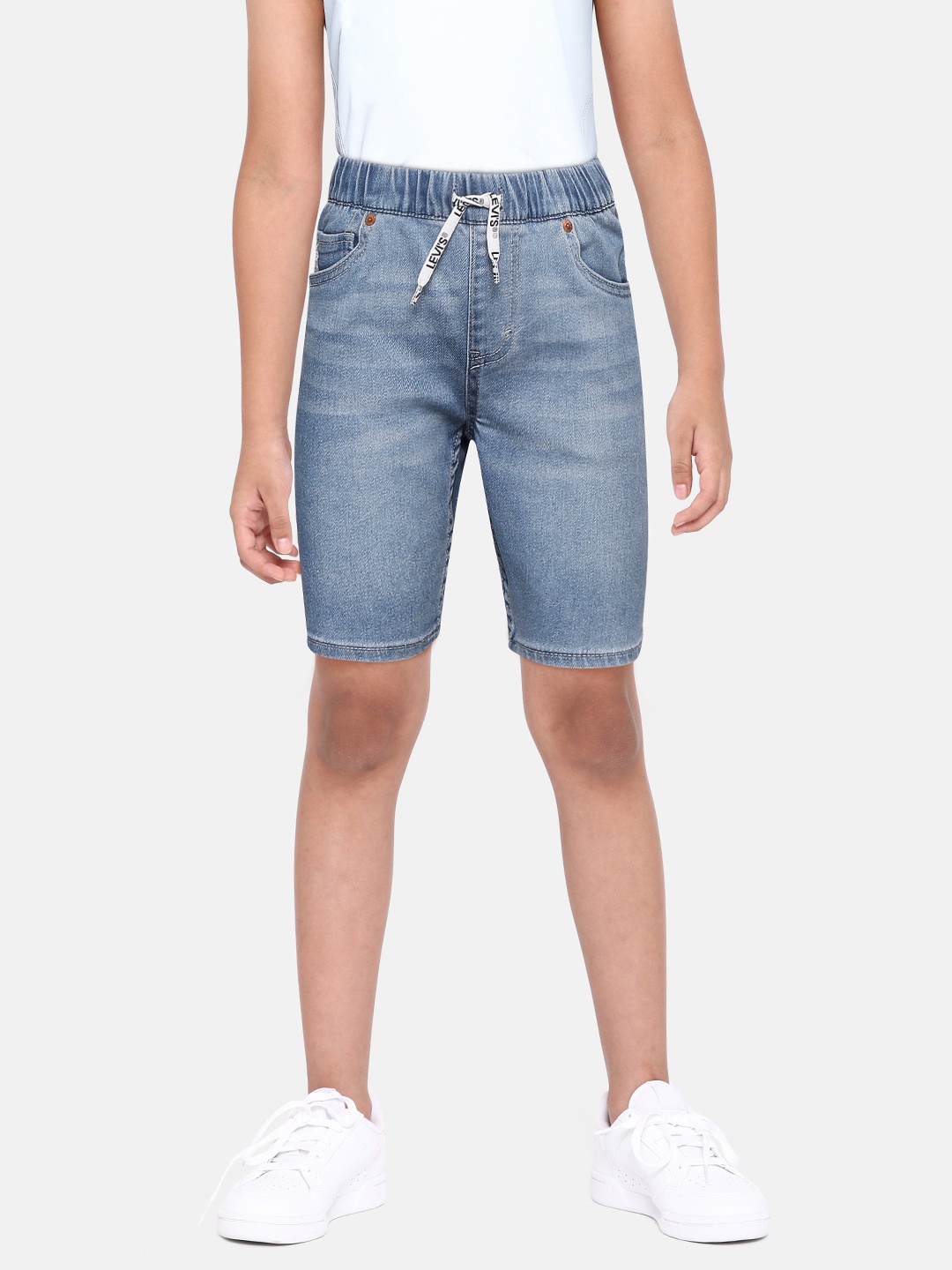 

Levis Boys Blue Slim Fit Denim Shorts