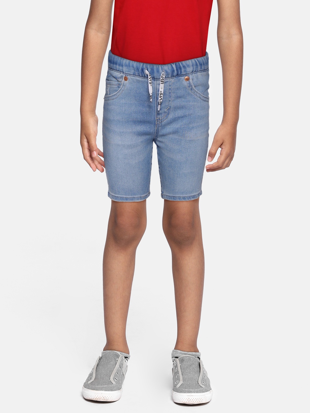 

Levis Boys Blue Skinny Fit Denim Shorts