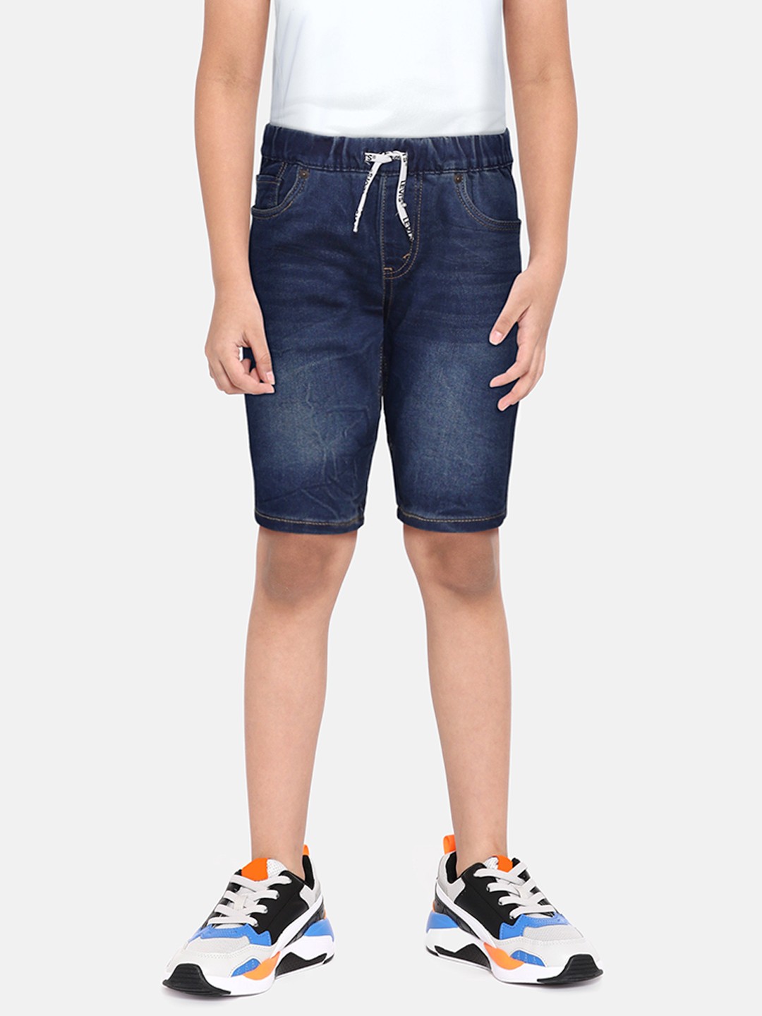 

Levis Boys Blue Slim Fit Denim Shorts