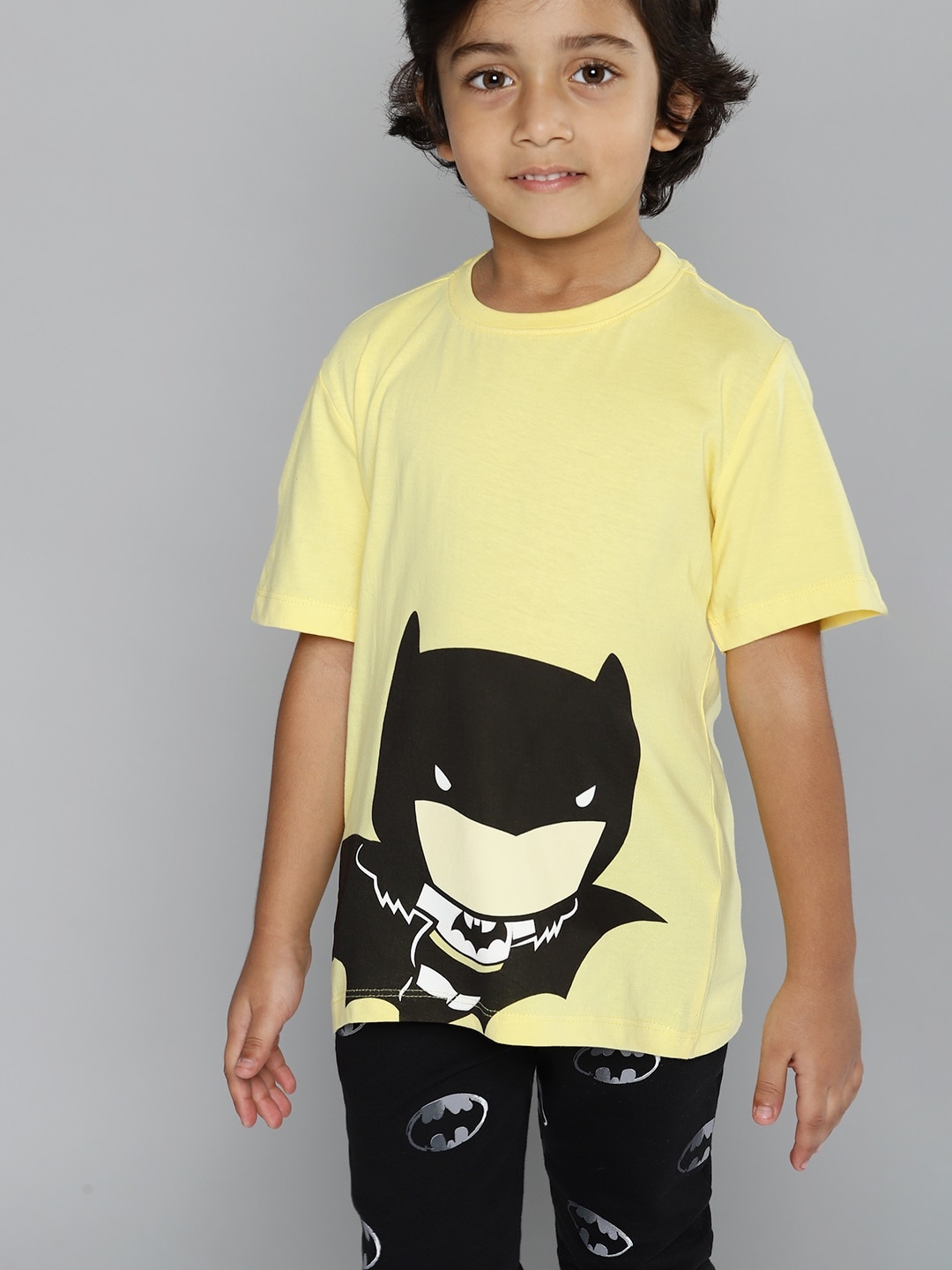 

YK Justice League Infant Boys Pack of 2 Superman & Batman Printed T-shirt, Blue