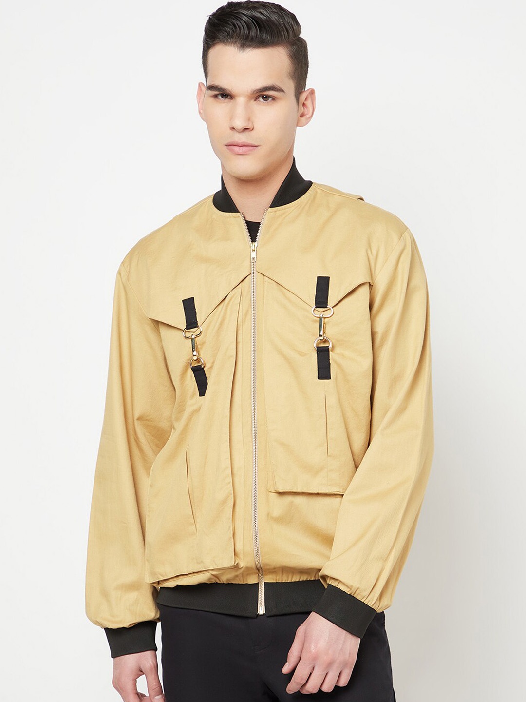 

Crimsoune Club Nikhil Thampi Men Khaki Lightweight Outdoor Tailored Jacket