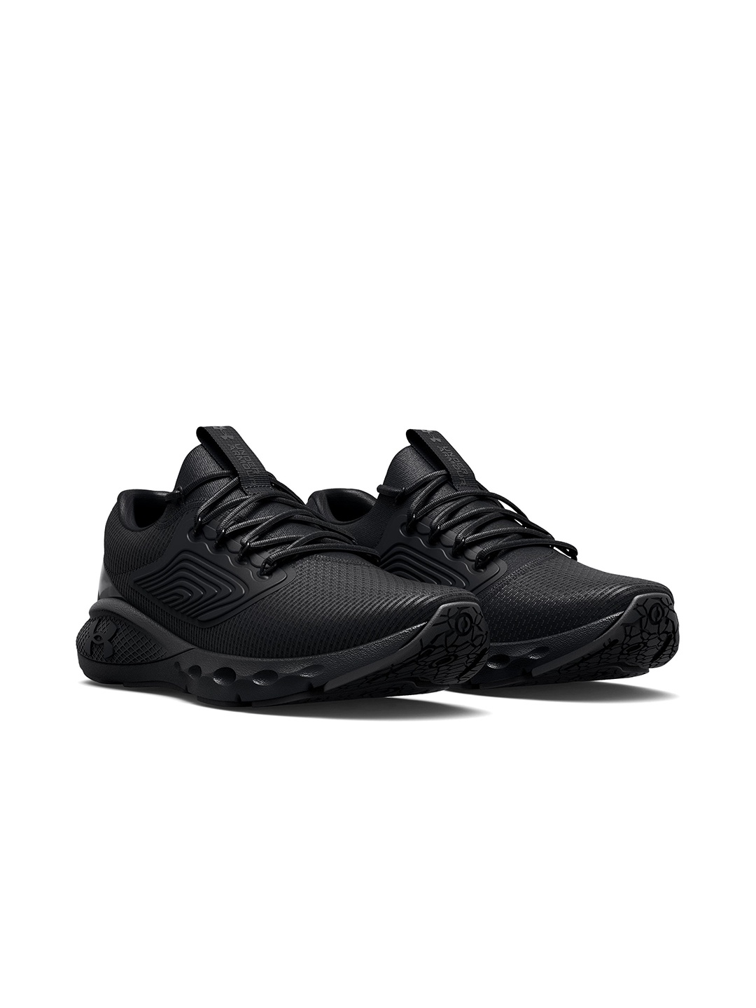 

UNDER ARMOUR Women Black Woven Design Charged Vantage 2 Running Shoes