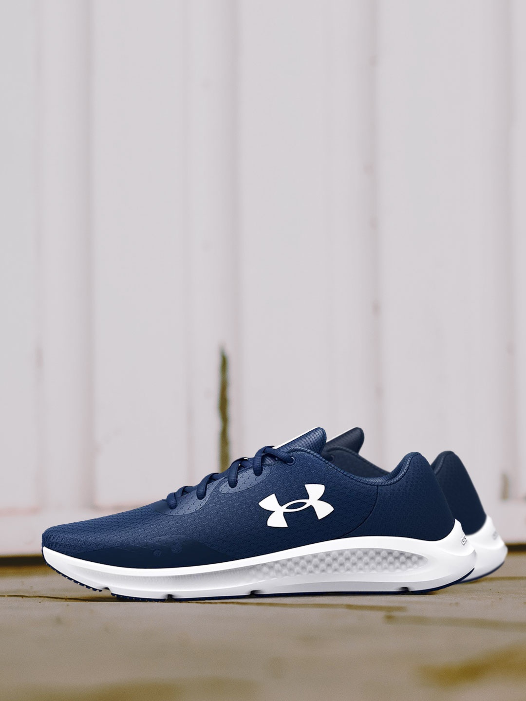 

UNDER ARMOUR Men Navy Blue Charged Pursuit 3 Running Shoes