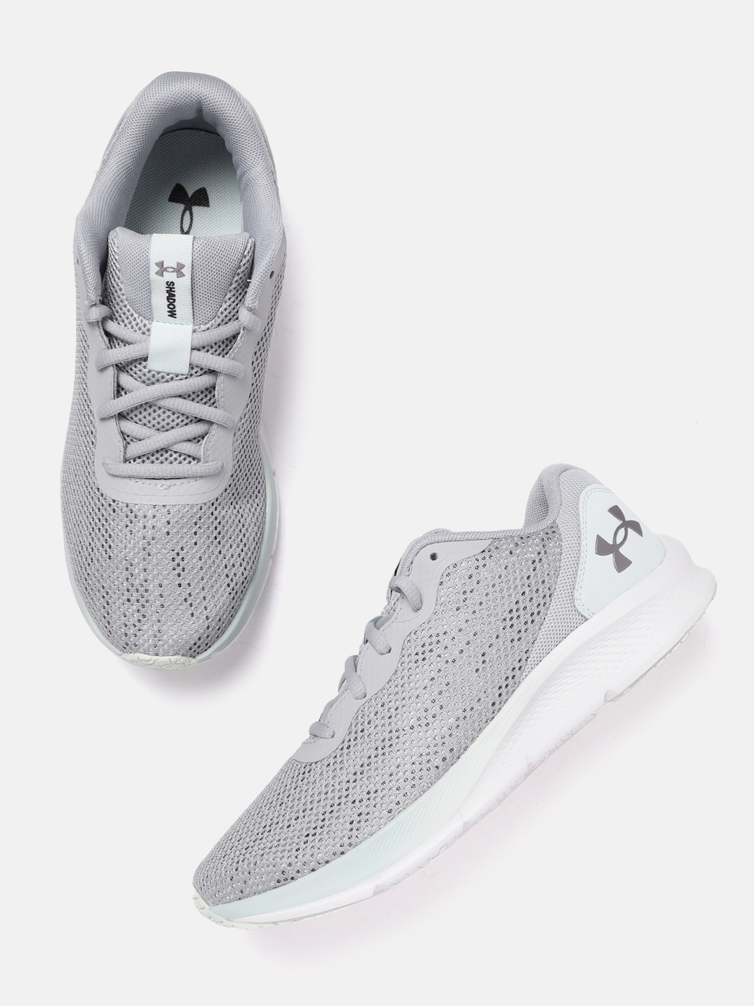 

UNDER ARMOUR Women Grey Woven Design Shadow Running Shoes
