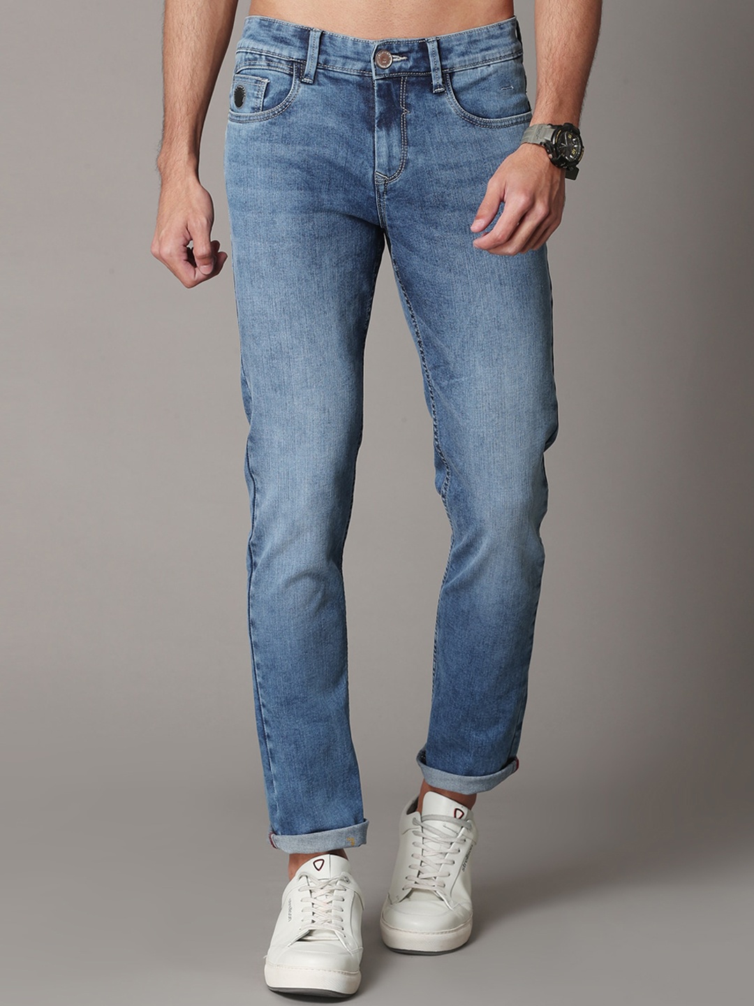 

Jean Cafe Men Blue Jean Slim Fit Light Fade Organic Cotton Jeans