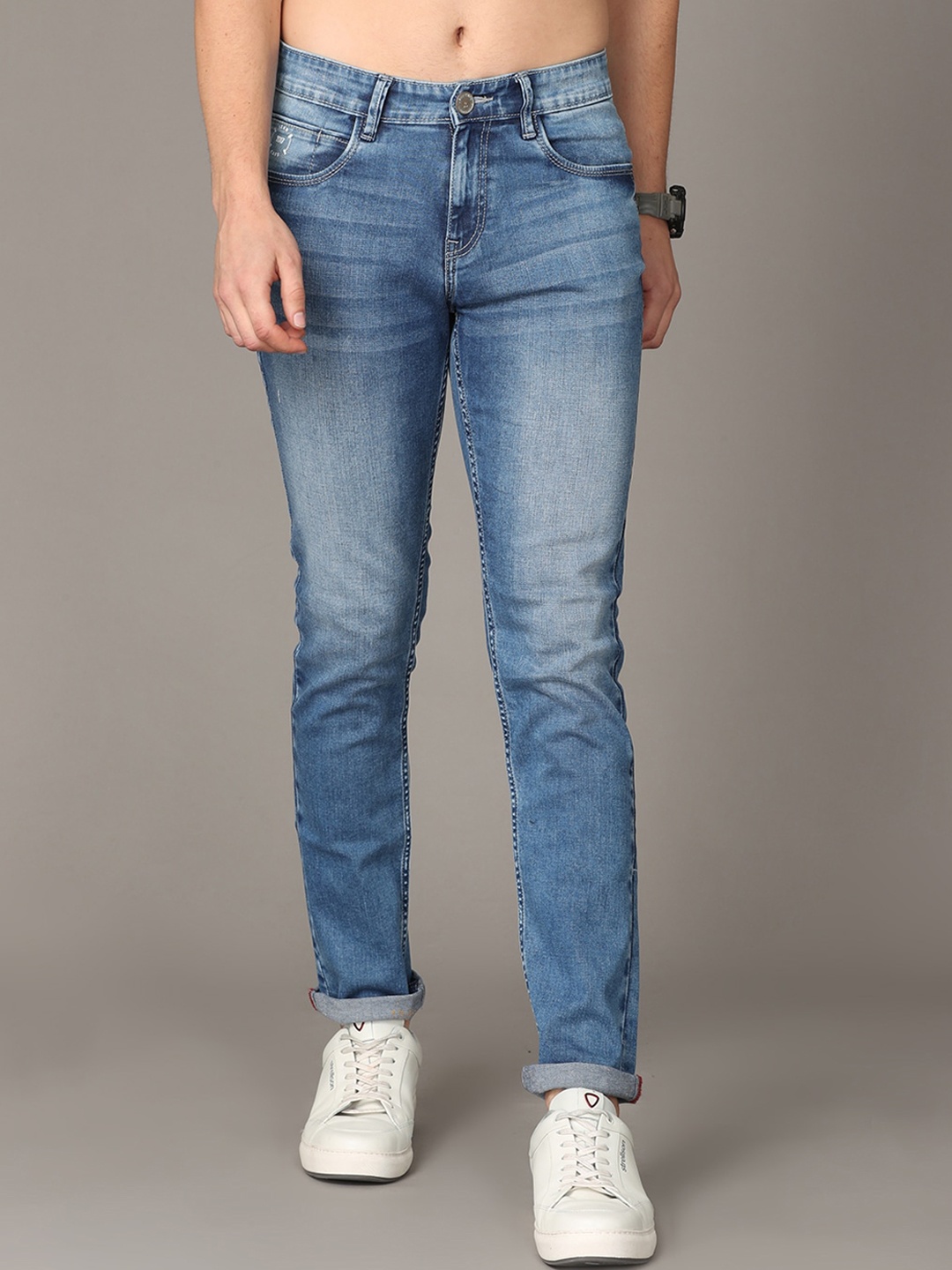 

Jean Cafe Men Blue Slim Fit Heavy Fade Organic Cotton Jeans
