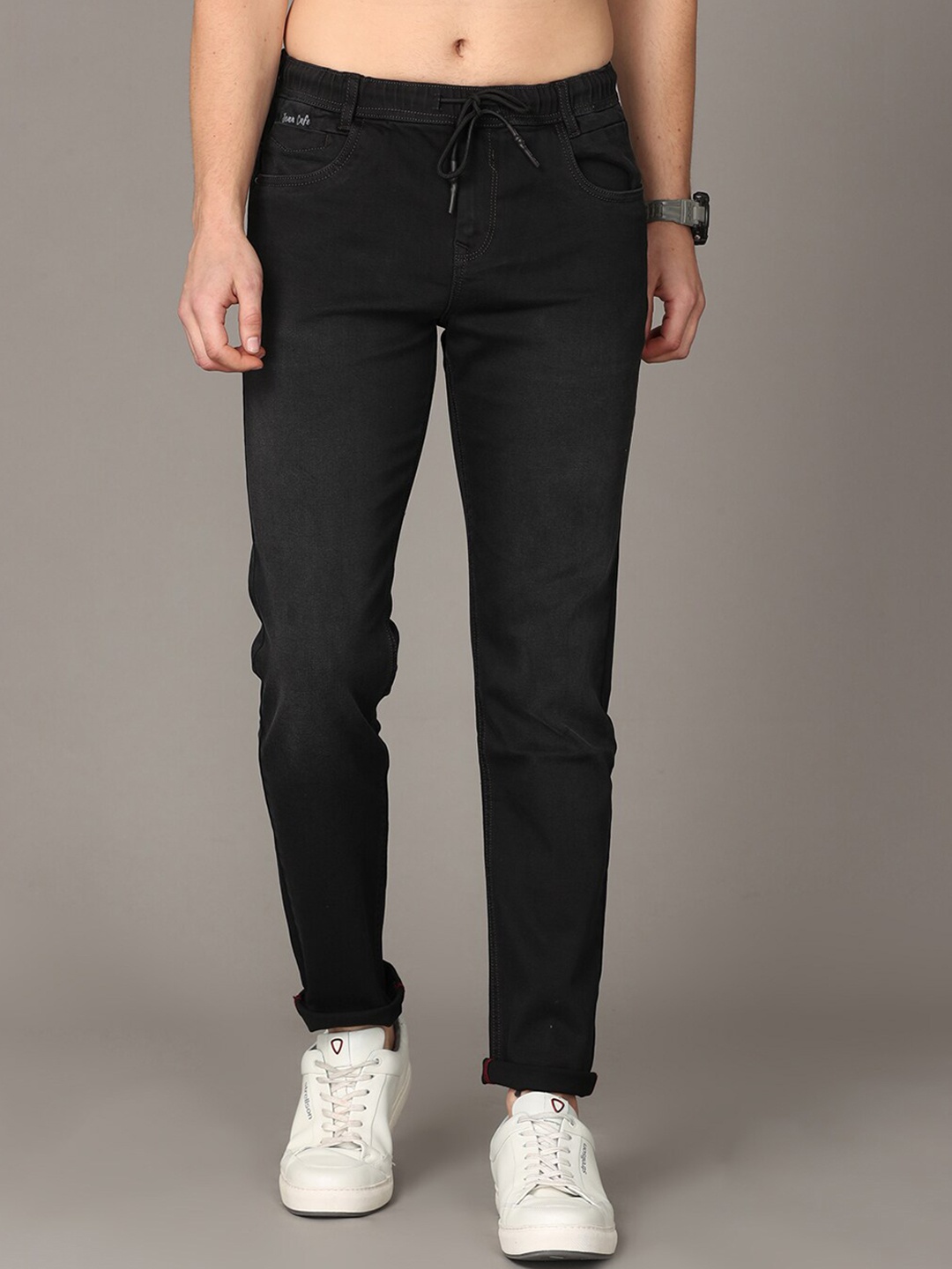 

Jean Cafe Men Black Jean Slim Fit Organic Cotton Jeans