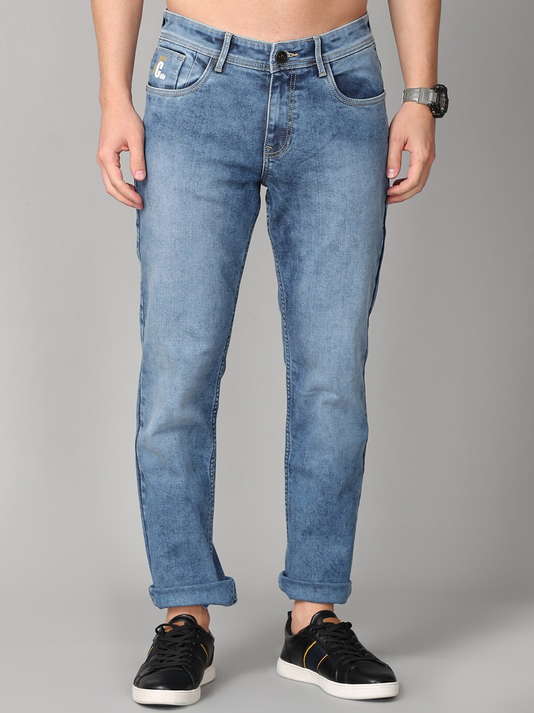 

Jean Cafe Men Blue Jean Slim Fit Light Fade Jeans