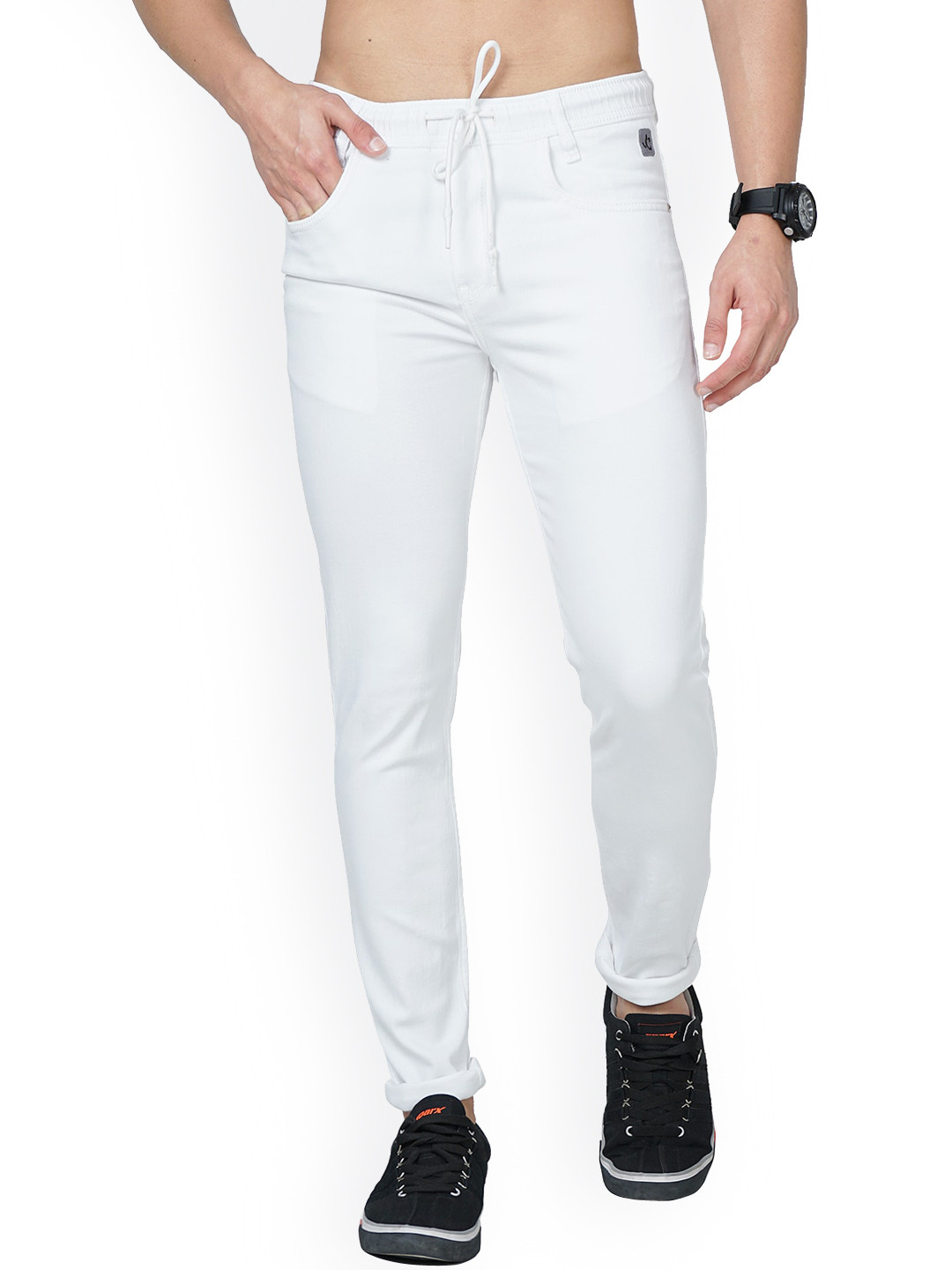 

Jean Cafe Men White Jean Slim Fit Organic Cotton Jeans
