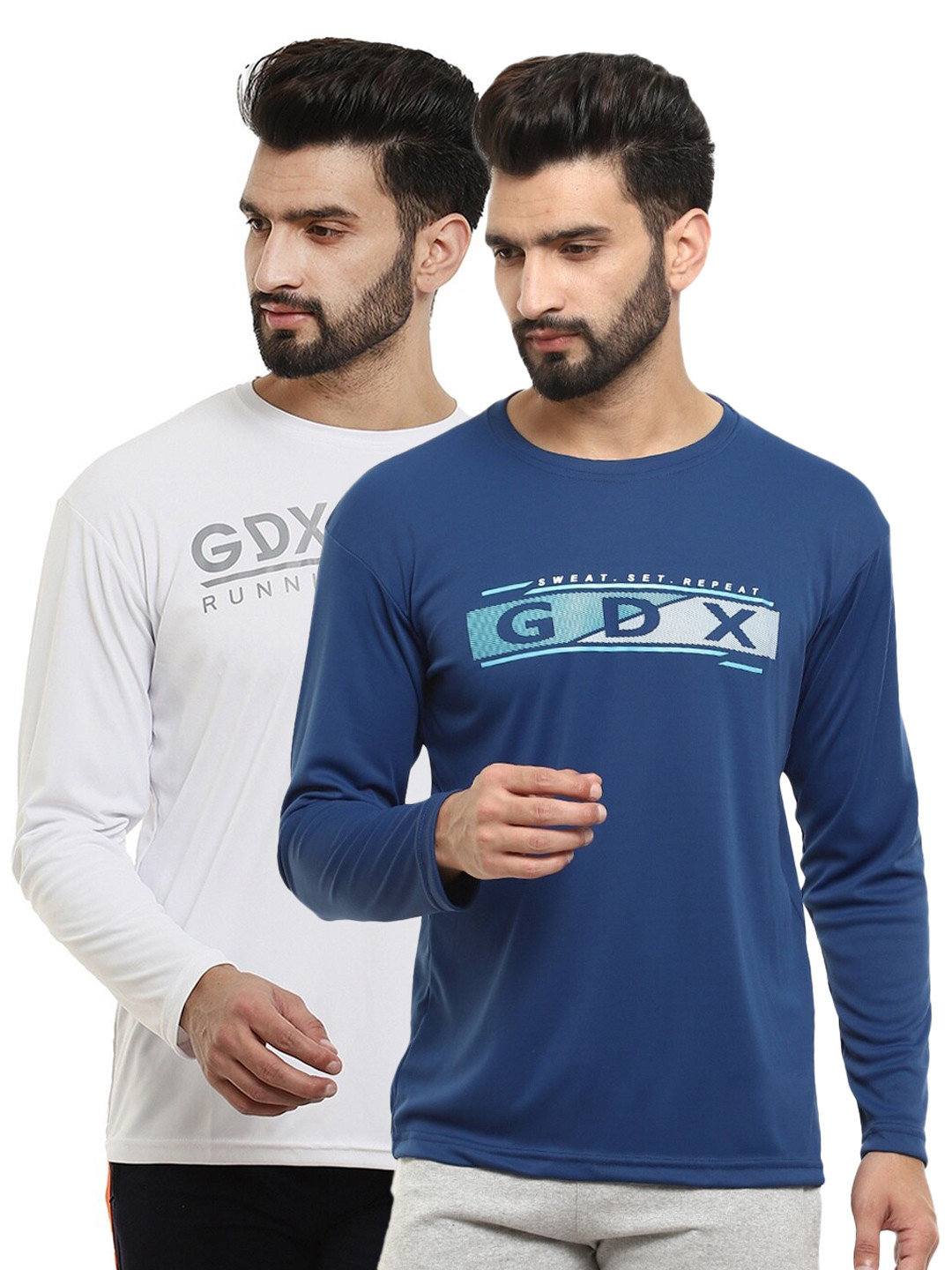 

V-Mart Men Pack of 2 Graphic Print T-shirt, Blue