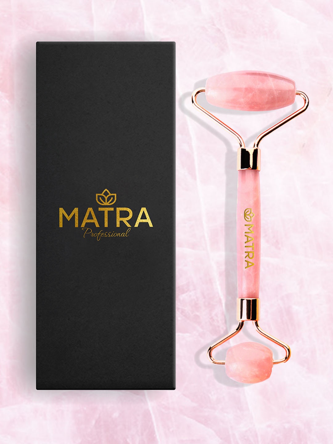 

MATRA Pure Rose Quartz Face Roller & Massager, Pink
