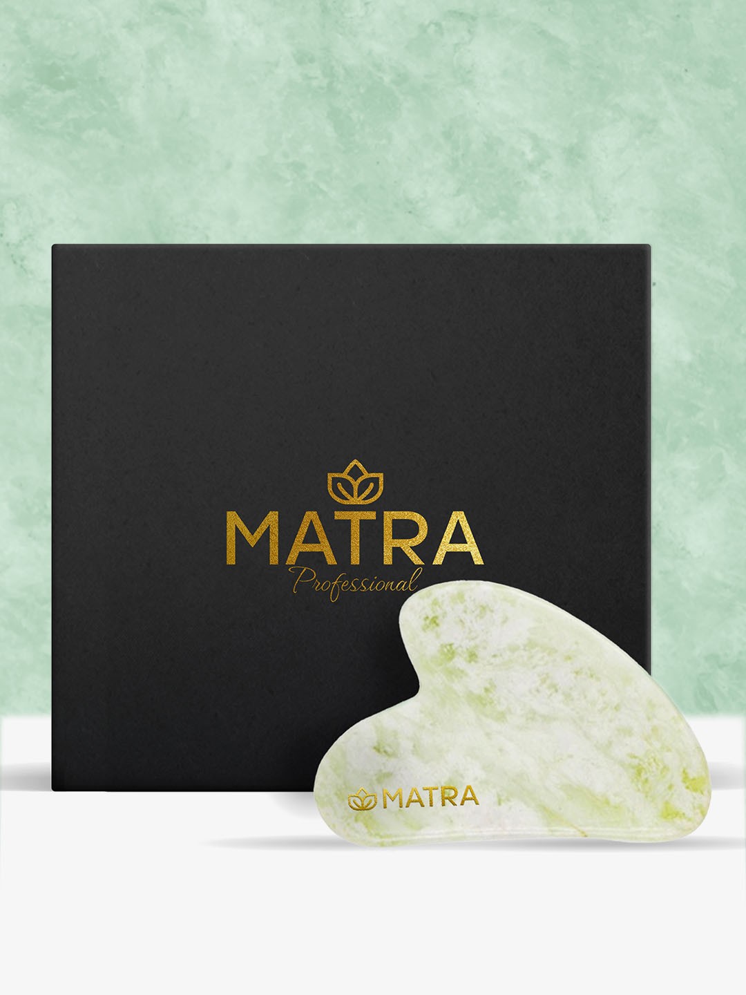 

MATRA Pure Jade Gua Sha Stone Face Massager, Green