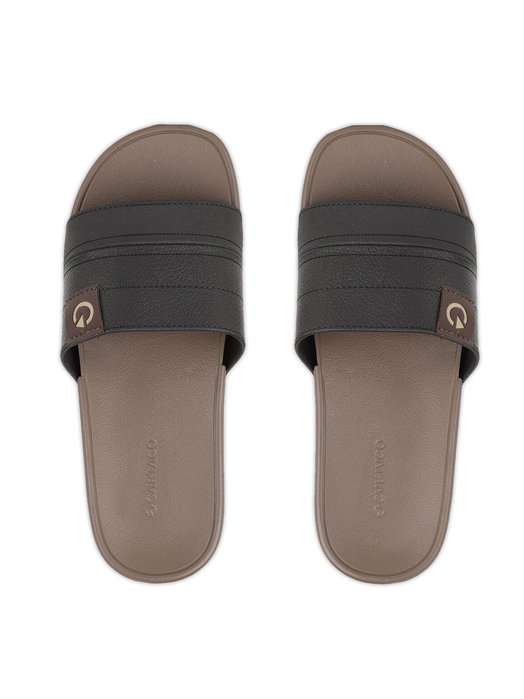 

CARTAGO Men Brown & Black Sliders
