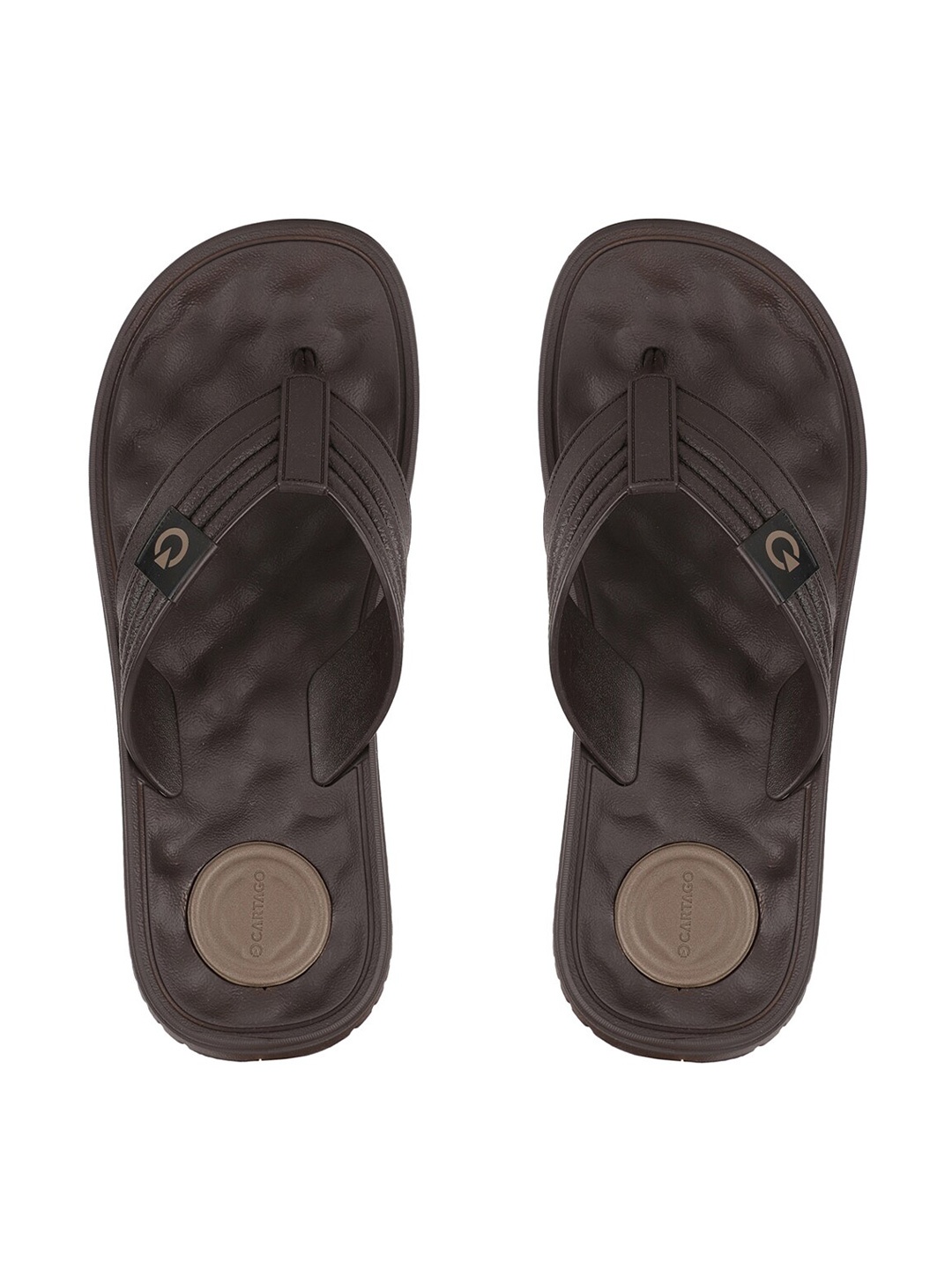 

CARTAGO Men Brown Thong Flip-Flops