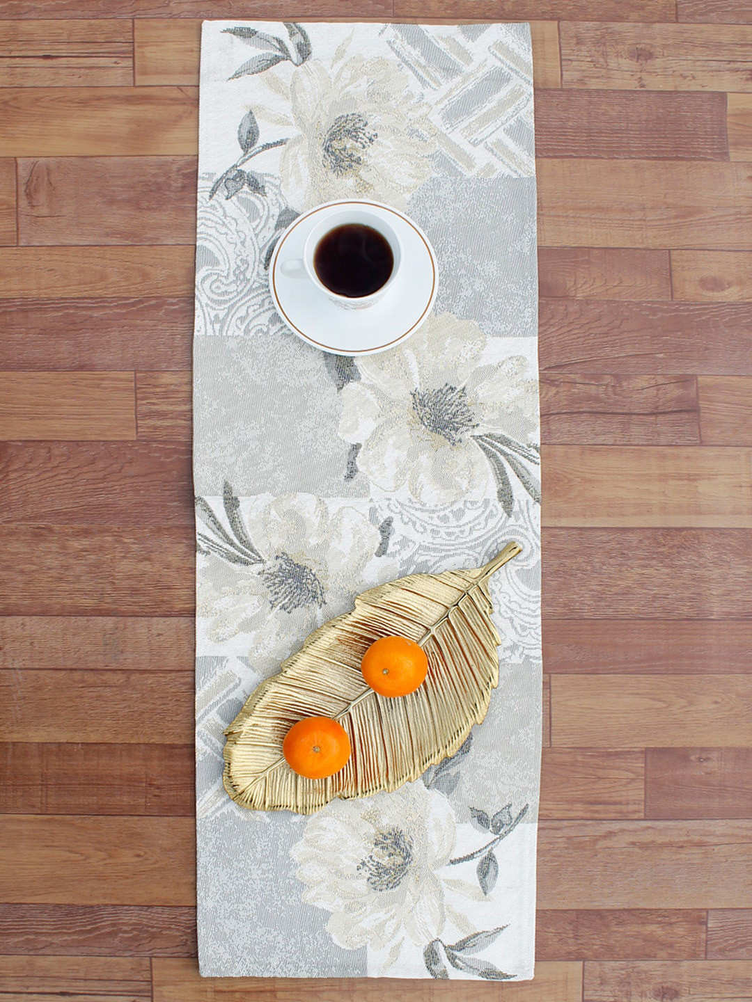

AVI Living Grey & Beige Jaquard Woven Table Runners