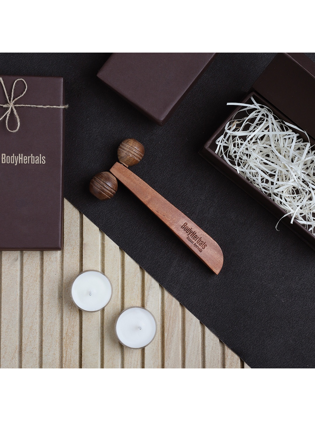 

BodyHerbals Anti-Aging Facial Roller Massager, Brown