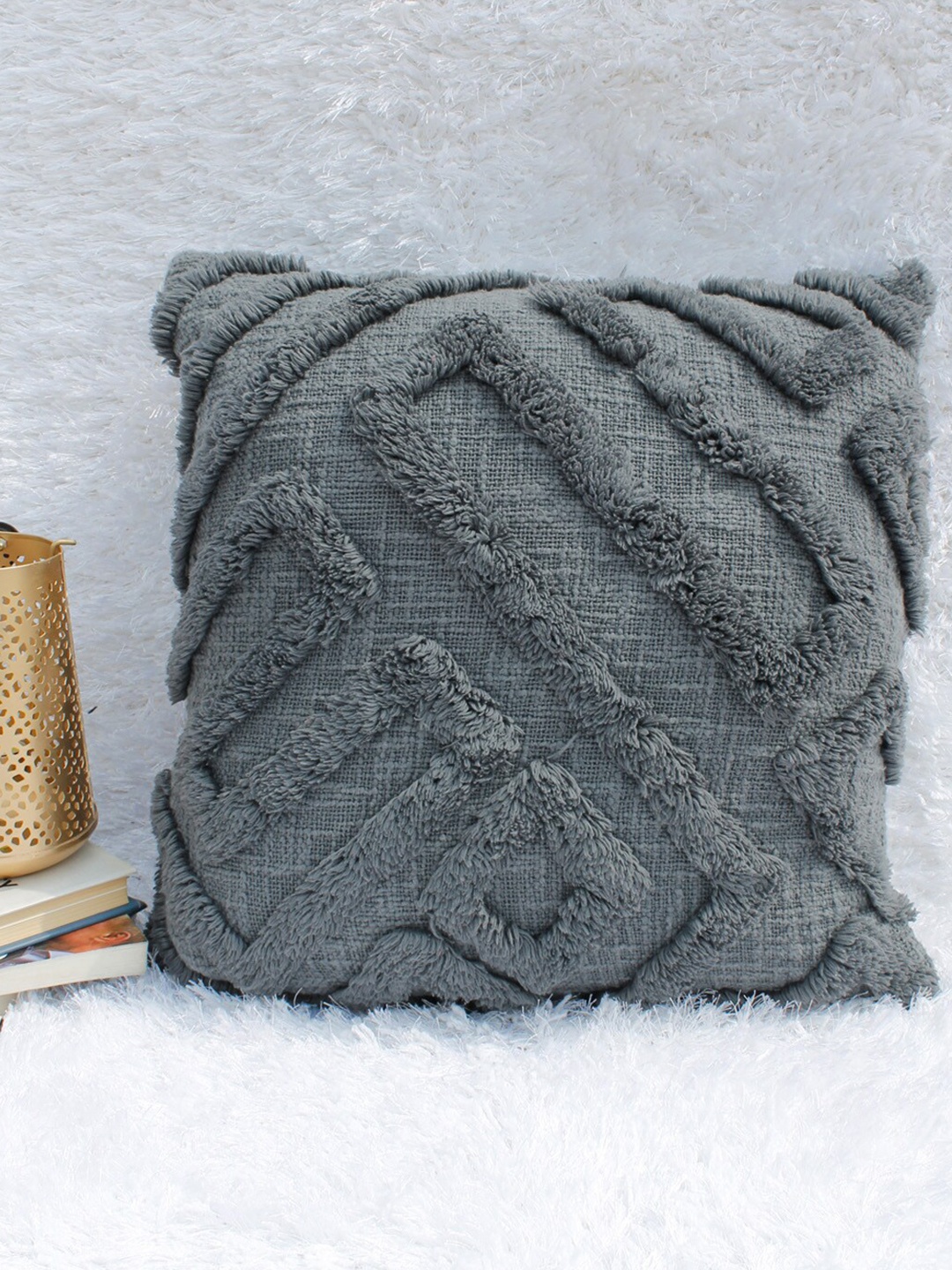 

AVI Living Charcoal Square Cushion Covers