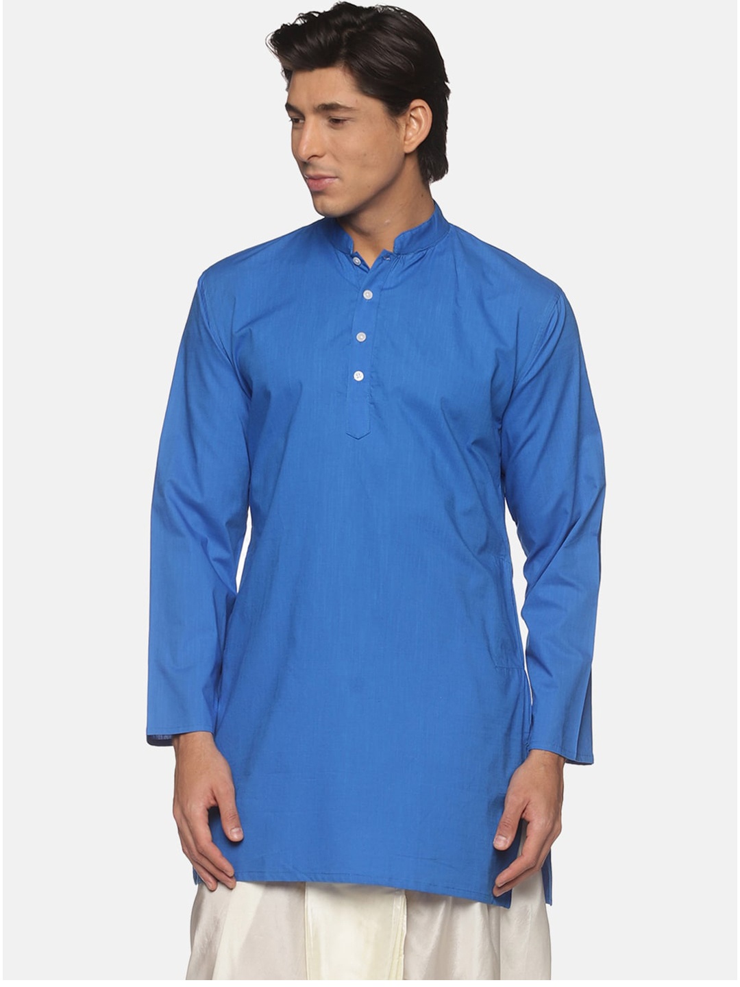 

Sethukrishna Men Blue Cotton Kurta