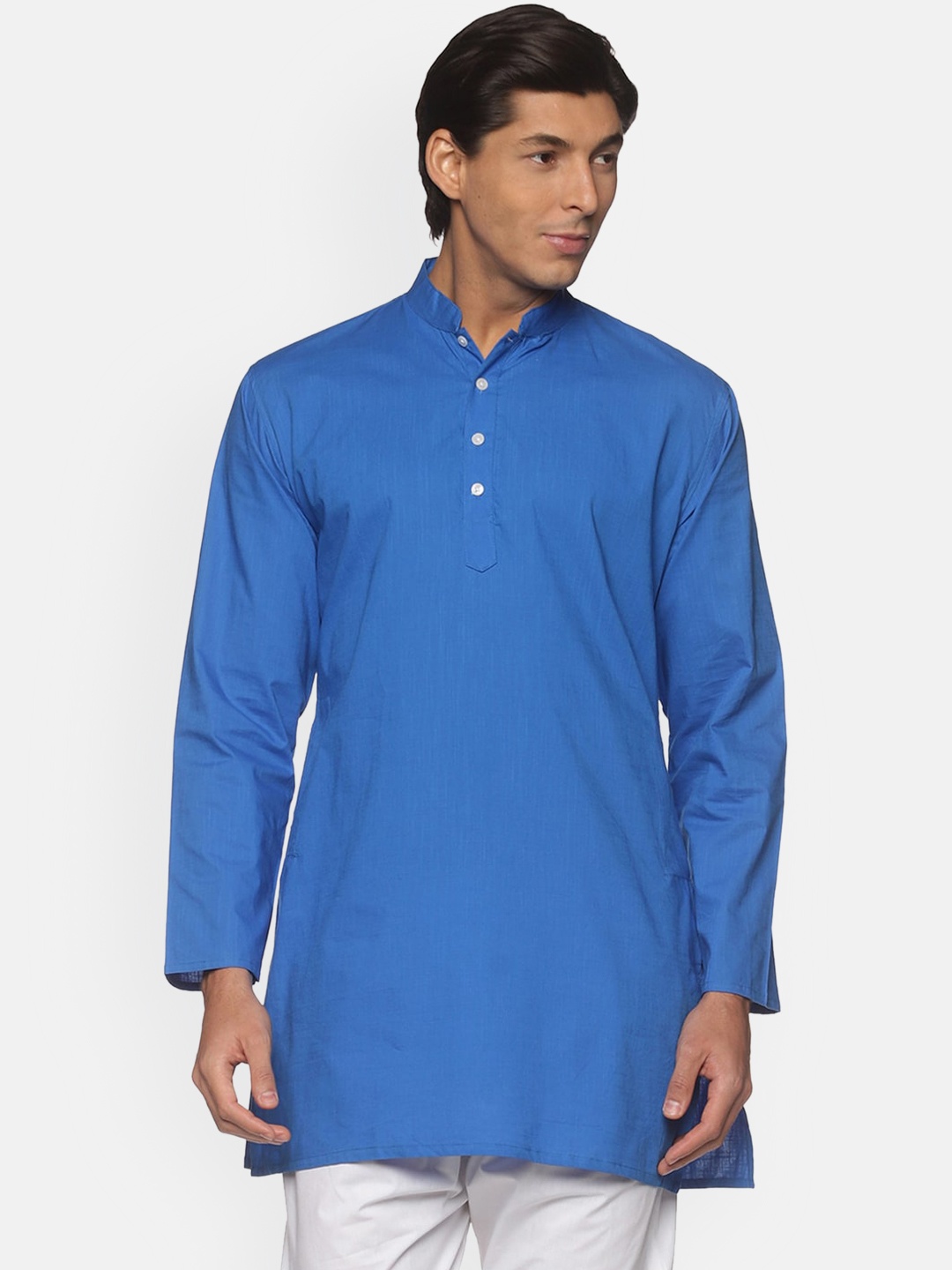 

Sethukrishna Men Blue Cotton Kurta