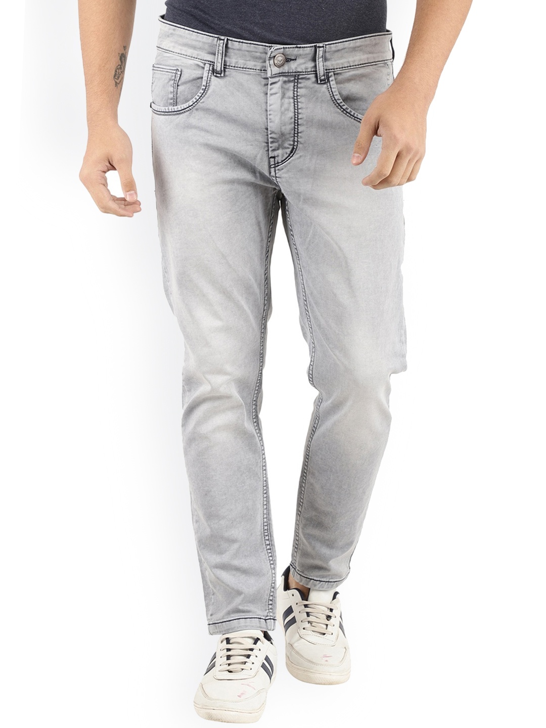 

V-Mart Men Grey Classic Heavy Fade Jeans