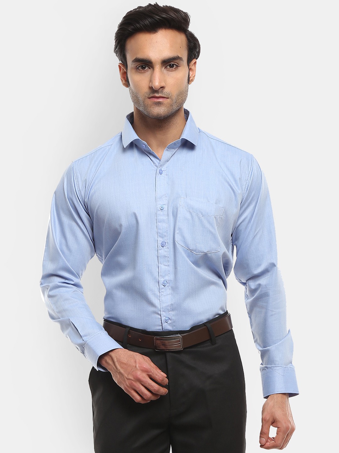 

V-Mart Men Blue Standard Formal Shirt