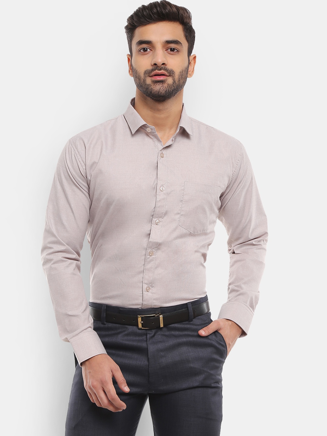 

V-Mart Men Beige Standard Casual Shirt