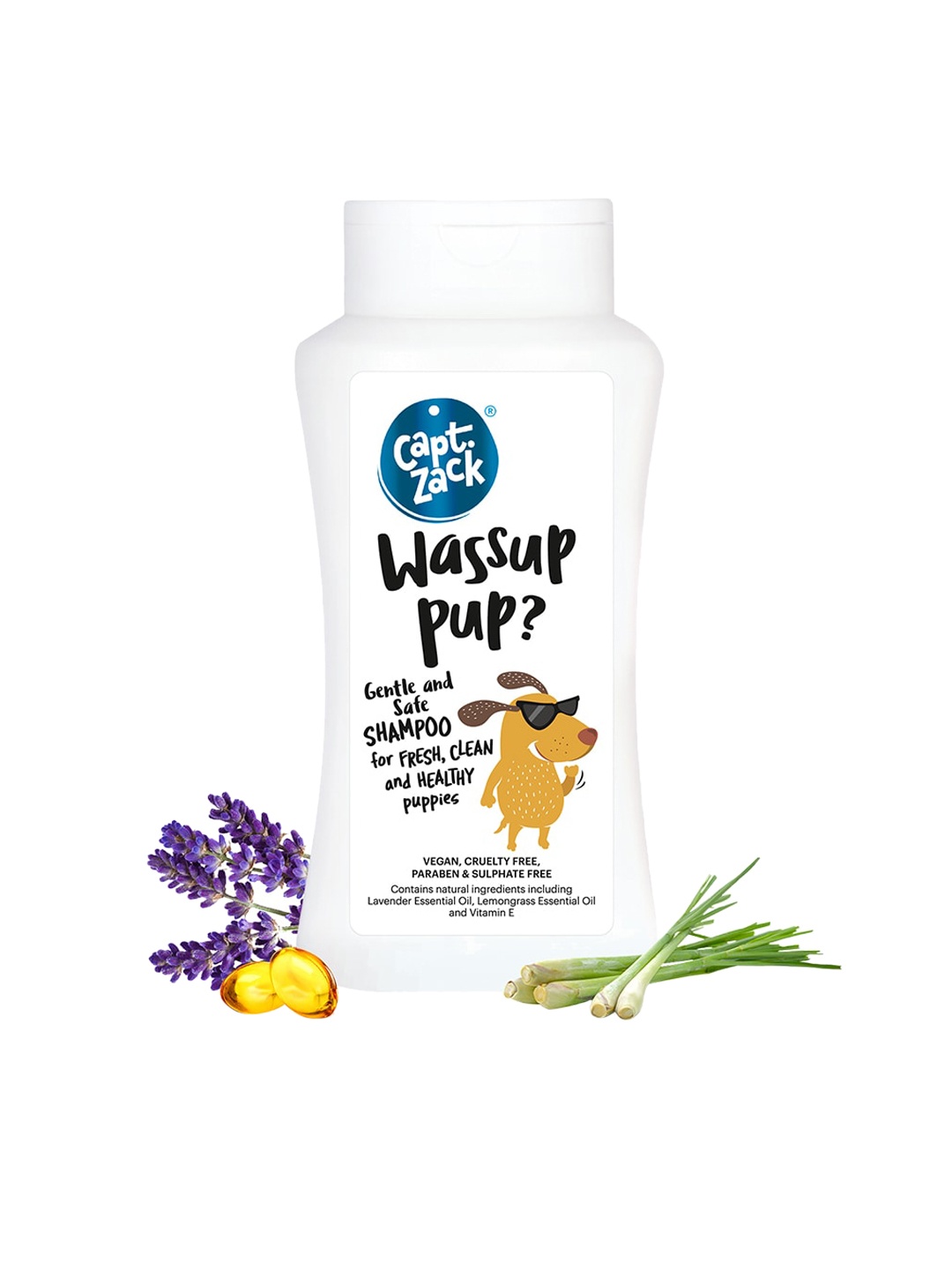 

Captain Zack Wassup Pup Gentle & Safe Shampoo for Puppies 50 ml, White